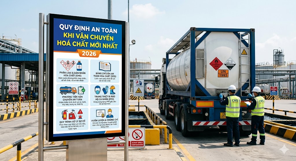 Quy định an toàn khi vận chuyển hoá chất mới nhất