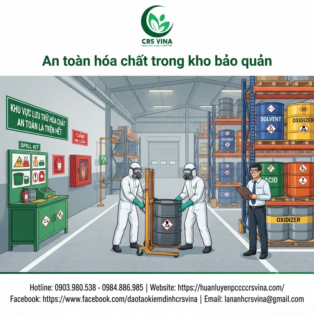 An toàn hóa chất trong kho bảo quản
